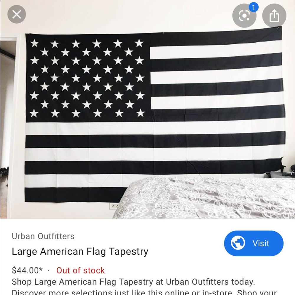 Urban Outfitters American Flag Tapestry